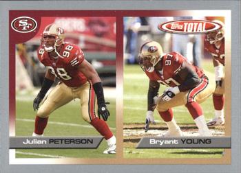 2005 Topps Total - Silver #61 Julian Peterson / Bryant Young Front