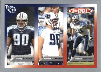 2005 Topps Total - Silver #75 Rocky Boiman / Randy Starks / Jared Clauss Front
