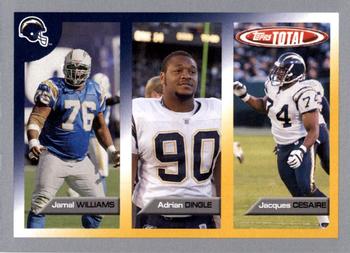 2005 Topps Total - Silver #88 Jacques Cesaire / Jamal Williams / Adrian Dingle Front