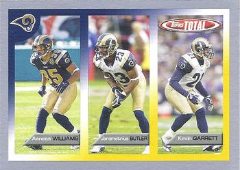 2005 Topps Total - Silver #103 Aeneas Williams / Jerametrius Butler / Kevin Garrett Front