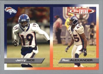 2005 Topps Total - Silver #148 Jerry Rice / Roc Alexander Front