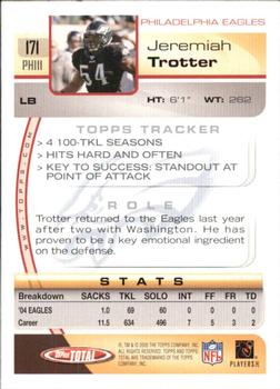 2005 Topps Total - Silver #171 Jeremiah Trotter Back