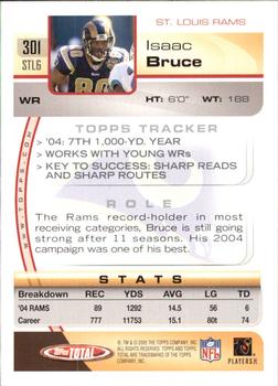 2005 Topps Total - Silver #301 Isaac Bruce Back