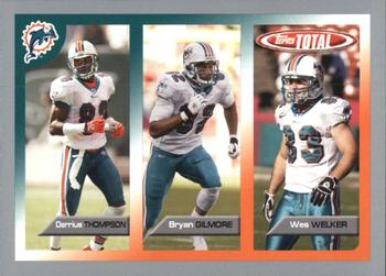 2005 Topps Total - Silver #352 Wes Welker / Derrius Thompson / Bryan Gilmore Front