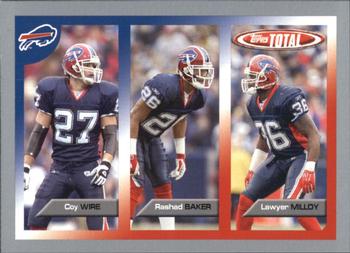 2005 Topps Total - Silver #360 Coy Wire / Rashad Baker / Lawyer Milloy Front