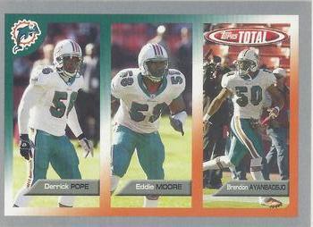 2005 Topps Total - Silver #366 Eddie Moore / Derrick Pope / Brendon Ayanbadejo Front