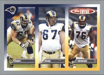 2005 Topps Total - Silver #369 Orlando Pace / Adam Timmerman / Andy McCollum Front