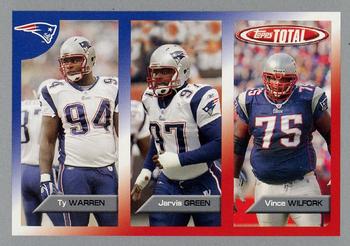 2005 Topps Total - Silver #413 Jarvis Green / Vince Wilfork / Ty Warren Front