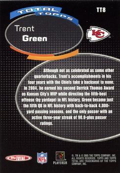 2005 Topps Total - Total Topps #TT8 Trent Green Back