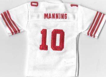 2005 UD Mini Jersey Collection - Replica Jerseys White #EM Eli Manning Back