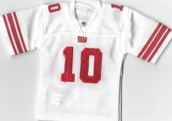 2005 UD Mini Jersey Collection - Replica Jerseys White #EM Eli Manning Front