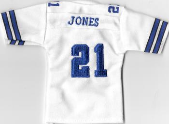2005 UD Mini Jersey Collection - Replica Jerseys White #JJ Julius Jones Back
