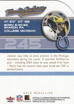 2005 Ultra - Gold Medallion #245 Marlin Jackson Back