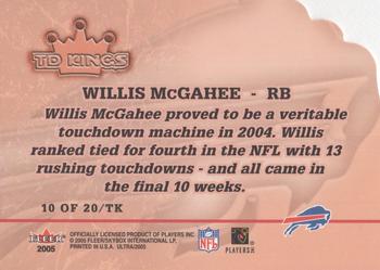 2005 Ultra - TD Kings Die Cuts #10/TK Willis McGahee Back