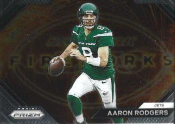 2023 Panini Prizm - Fireworks #F-7 Aaron Rodgers Front