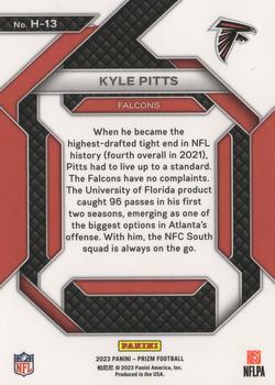 2023 Panini Prizm - Emergent #H-13 Kyle Pitts Back