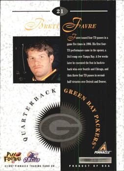 1997 Pinnacle Mint #21 Brett Favre Back