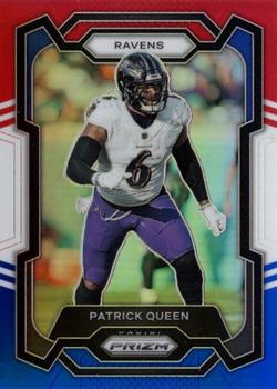 2023 Panini Prizm - Red White and Blue #24 Patrick Queen Front