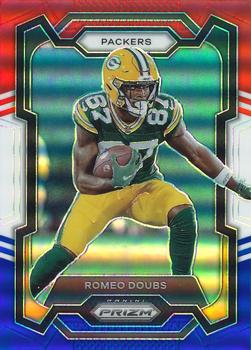2023 Panini Prizm - Red White and Blue #114 Romeo Doubs Front