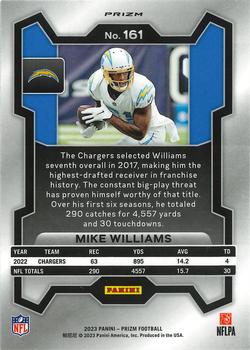 2023 Panini Prizm - Red White and Blue #161 Mike Williams Back