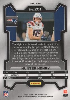 2023 Panini Prizm - Red White and Blue #201 Hunter Henry Back