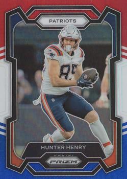 2023 Panini Prizm - Red White and Blue #201 Hunter Henry Front