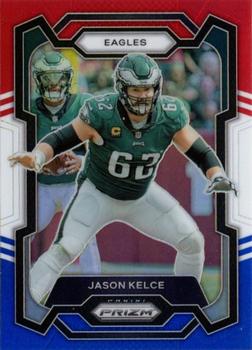 2023 Panini Prizm - Red White and Blue #245 Jason Kelce Front