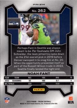 2023 Panini Prizm - Red White and Blue #262 Noah Fant Back