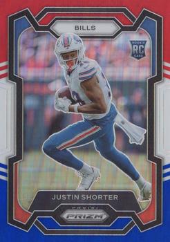 2023 Panini Prizm - Red White and Blue #310 Justin Shorter Front