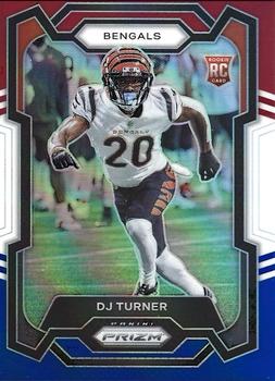 2023 Panini Prizm - Red White and Blue #319 DJ Turner Front