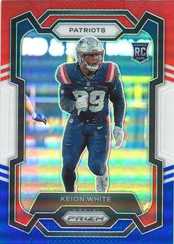 2023 Panini Prizm - Red White and Blue #371 Keion White Front