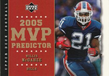 2005 Upper Deck - Predictors: MVP #MVP-7 Willis McGahee Front