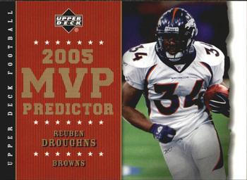 2005 Upper Deck - Predictors: MVP #MVP-21 Reuben Droughns Front