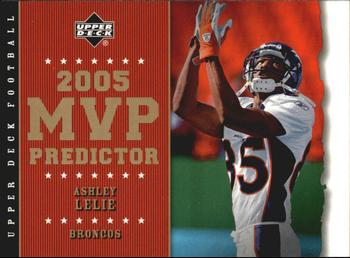 2005 Upper Deck - Predictors: MVP #MVP-22 Ashley Lelie Front