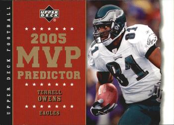 2005 Upper Deck - Predictors: MVP #MVP-55 Terrell Owens Front