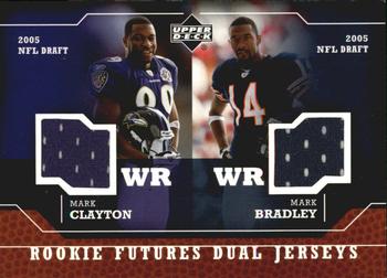 2005 Upper Deck - Rookie Futures Dual Jerseys #RD-CB Mark Clayton / Mark Bradley Front