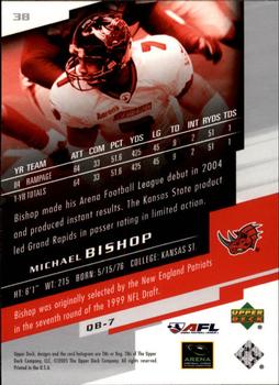 2005 Upper Deck AFL #38 Michael Bishop Back