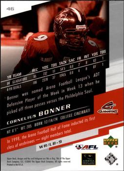 2005 Upper Deck AFL #46 Cornelius Bonner Back