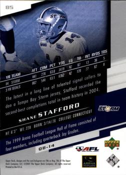 2005 Upper Deck AFL #85 Shane Stafford Back