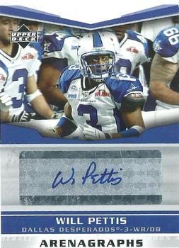2005 Upper Deck AFL - Arenagraphs #WP-A Will Pettis Front