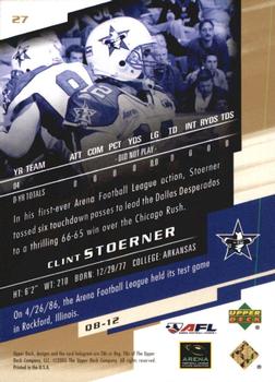 2005 Upper Deck AFL - Gold #27 Clint Stoerner Back