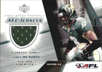 2005 Upper Deck AFL - AFL Jerseys #JH-J James Hundon Front