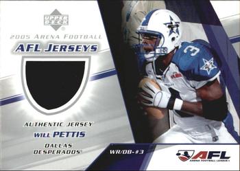 2005 Upper Deck AFL - AFL Jerseys #WP-J Will Pettis Front