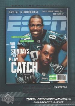 2005 Upper Deck ESPN - ESPN The Magazine Covers #TM-3 Terrell Owens / Donovan McNabb Front