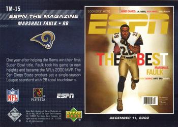 2005 Upper Deck ESPN - ESPN The Magazine Covers #TM-15 Marshall Faulk Back