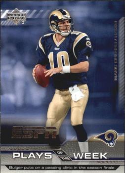 2005 Upper Deck ESPN - Plays of the Week #PW-30 Marc Bulger Front