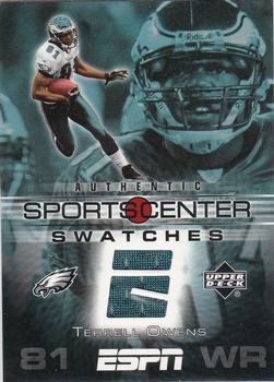 2005 Upper Deck ESPN - SportsCenter Swatches #SCS-TO Terrell Owens Front