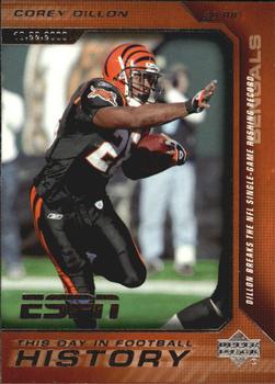 2005 Upper Deck ESPN - This Day in Football History #7 Corey Dillon Front