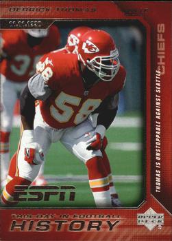 2005 Upper Deck ESPN - This Day in Football History #10 Derrick Thomas Front