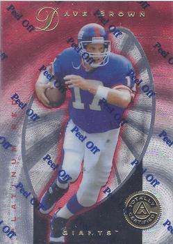 1997 Pinnacle Totally Certified #21 Dave Brown Front